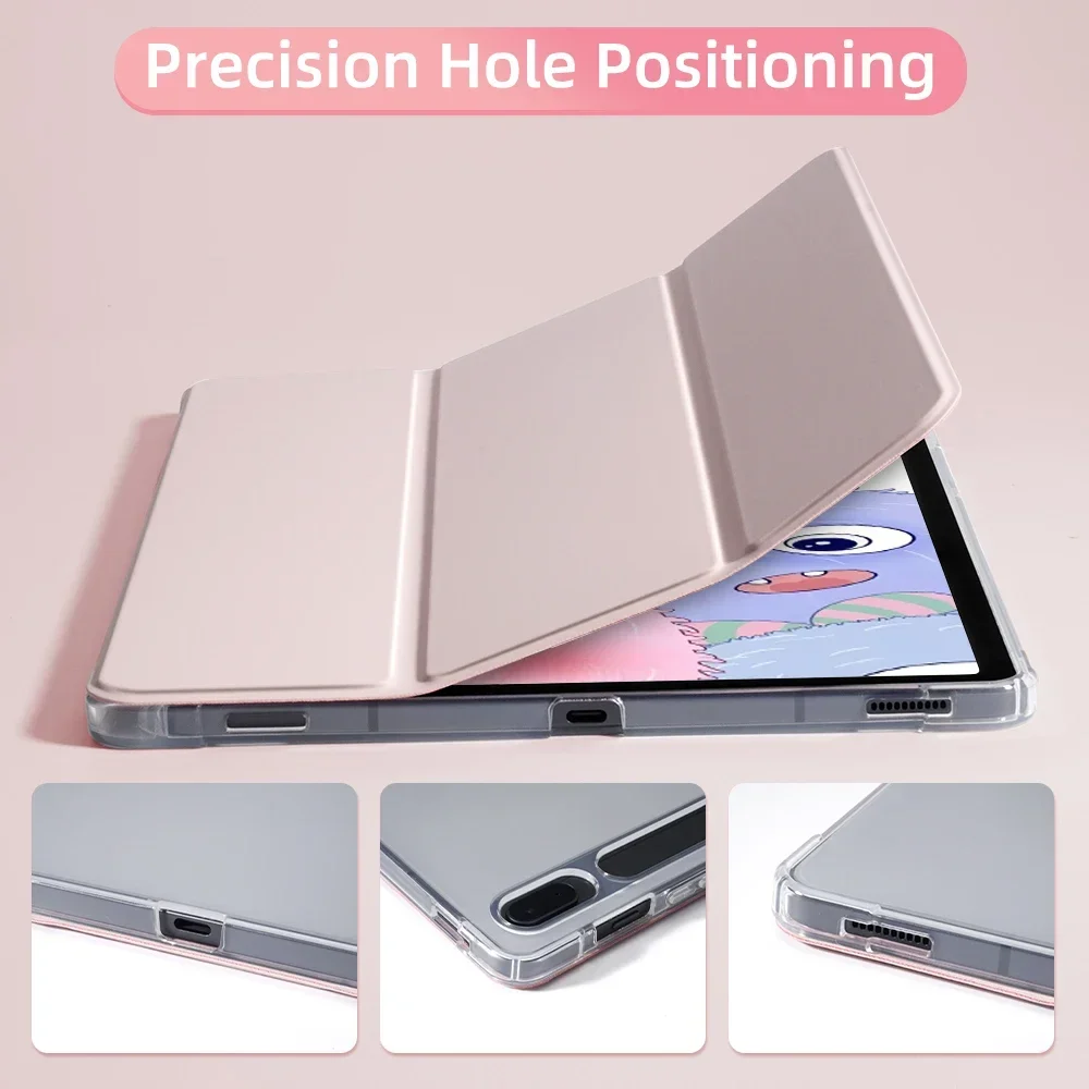 Funda para Samsung Galaxy Tab S9 FE 11 S8 S7 Plus FE 12,4 pulgadas S6 Lite funda trasera transparente para tableta con pestaña con portalápices - imagen 4