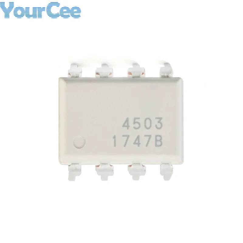5 uds/1 unidad HCPL4503 HCPL4503M DIP-8 optoacoplador 1Mbit/s salida de puerta lógica de alta velocidad de un solo canal acoplador óptico IC Chip - imagen 2