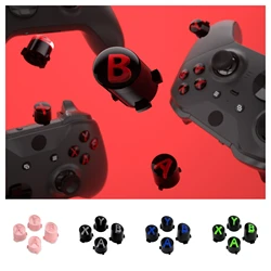 eXtremeRate Botones ABXY para Xbox One/Elite – Negro y Rojo