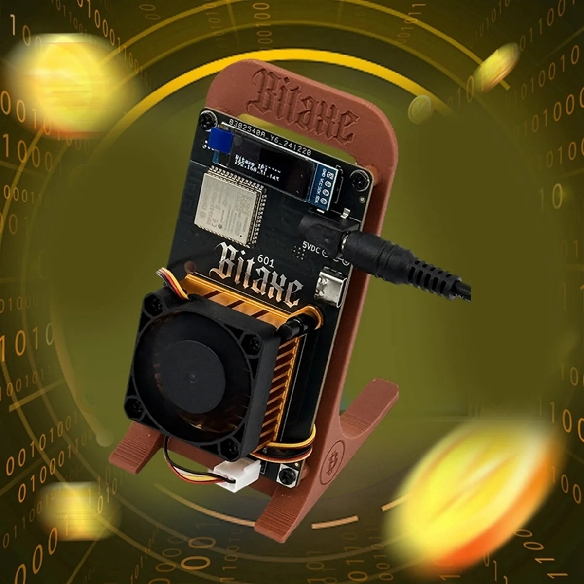 SuperSuper Bitaxe Gamma 601 Bitcoin Solo Lottery Miner 1.2TH/S 18-22W BM1370 Asic Chip BTC Miner de Antminer gran oferta