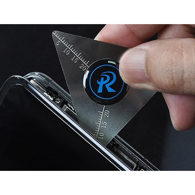 5 unids/set Ultra fino 0,1mm barra de palanca de acero Flexible tarjeta de eliminación de palanca para herramientas de reparación de teléfonos móviles pantalla palanca Spudger apertura - imagen 3