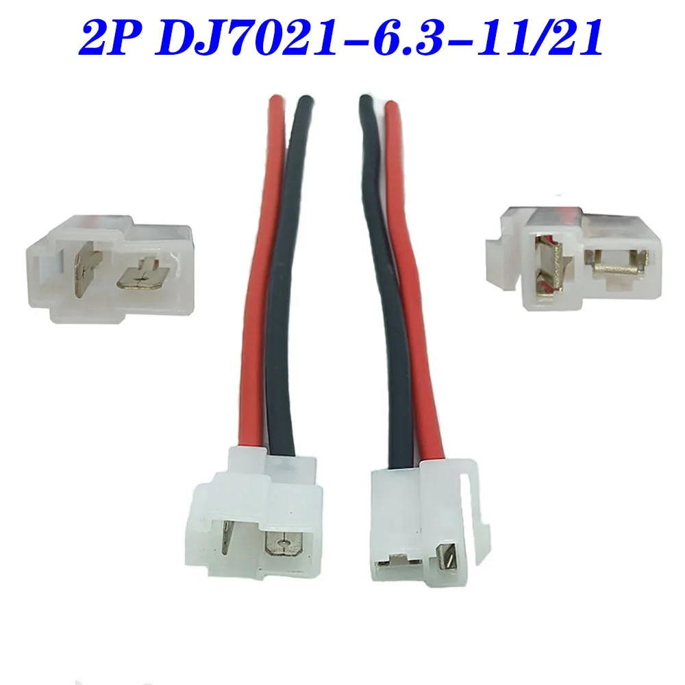 6,3mm 2P DJ7021-6.3-11/21 conector de vehículo eléctrico equipo de alta corriente arnés de cableado macho hembra enchufe junta a tope de coche - imagen 4