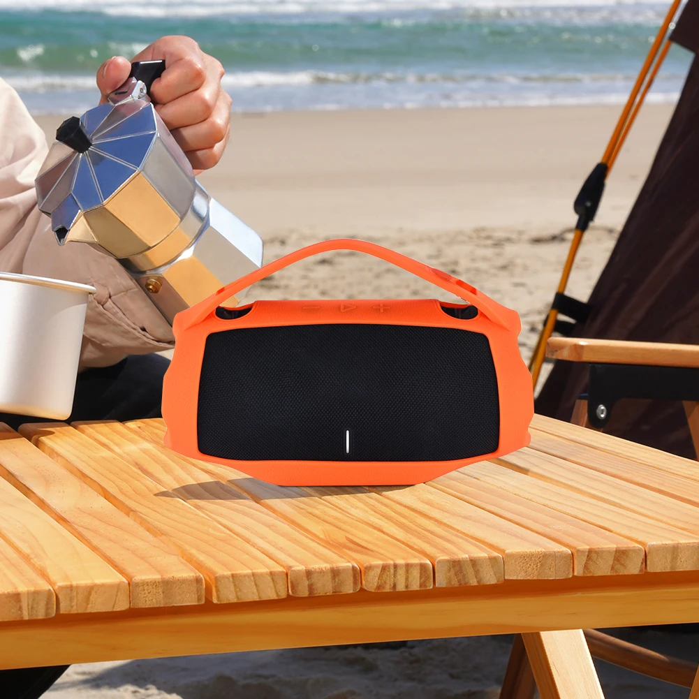 Funda de silicona a prueba de golpes, Estuche de transporte de silicona con asa, funda de altavoz, piel para altavoz portátil BT JBL Xtreme 4 - imagen 4