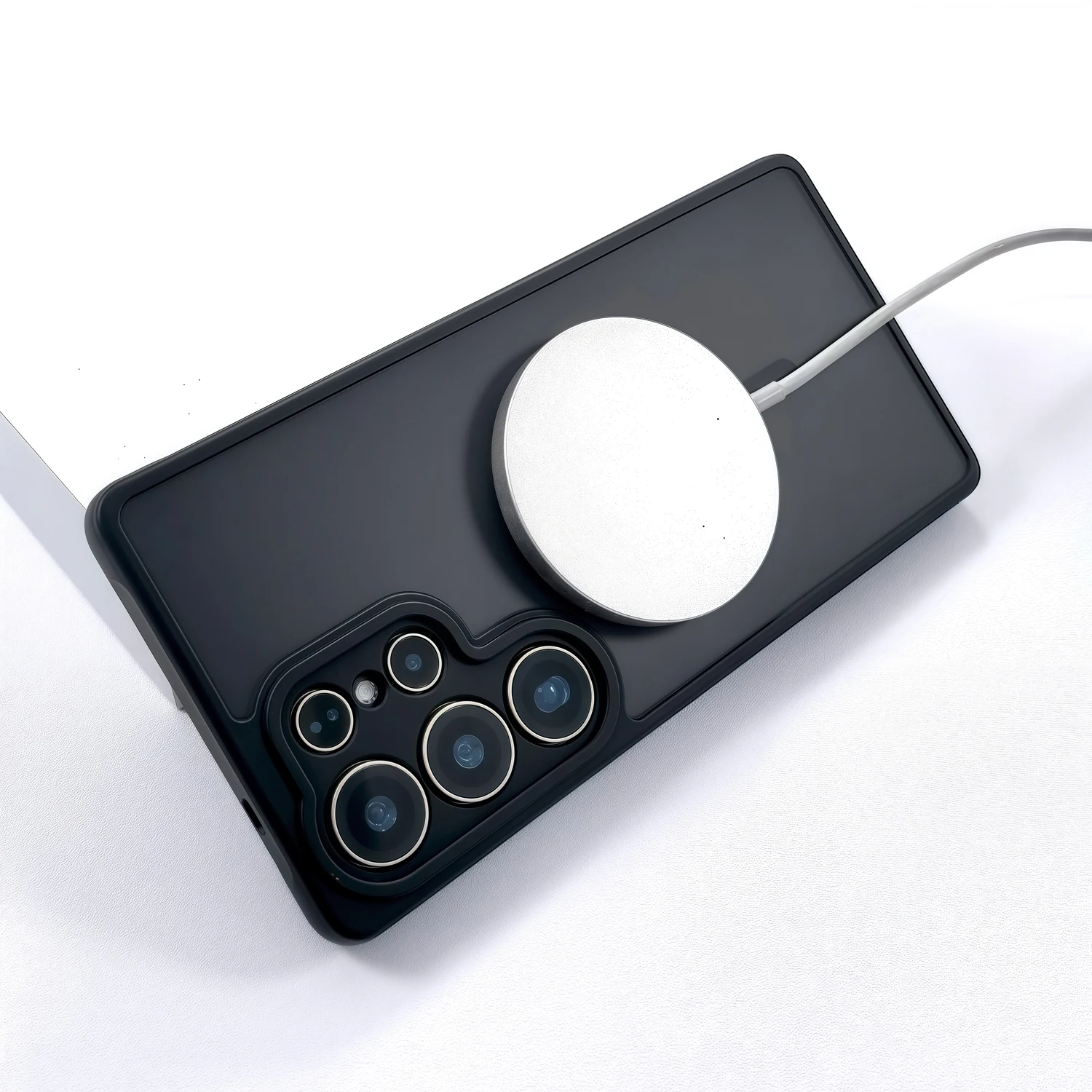 Funda mate de lujo para Samsung Galaxy S25 S24 S23 S22 Ultra Plus FE A56 A55 A54 5G Magsafe carga inalámbrica cubierta antihuellas - imagen 4