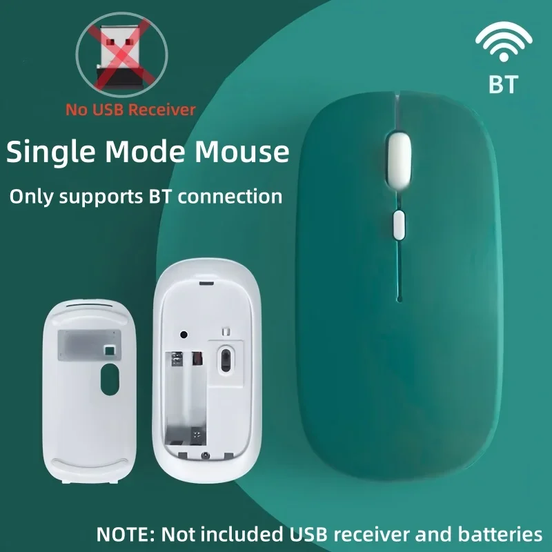 Ratón inalámbrico compatible con Bluetooth, ratón silencioso para ordenador, ratón portátil para juegos de trabajo para ordenador portátil, iPad Air Pro, tableta y PC - imagen 3