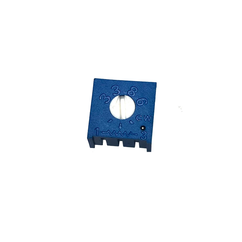 10 Uds 3386P 101 102 103 104 105 201 202 203 204 501 502 503 504 100 200 500 Ohm potenciómetro recortador Trimpot 3386 - imagen 2