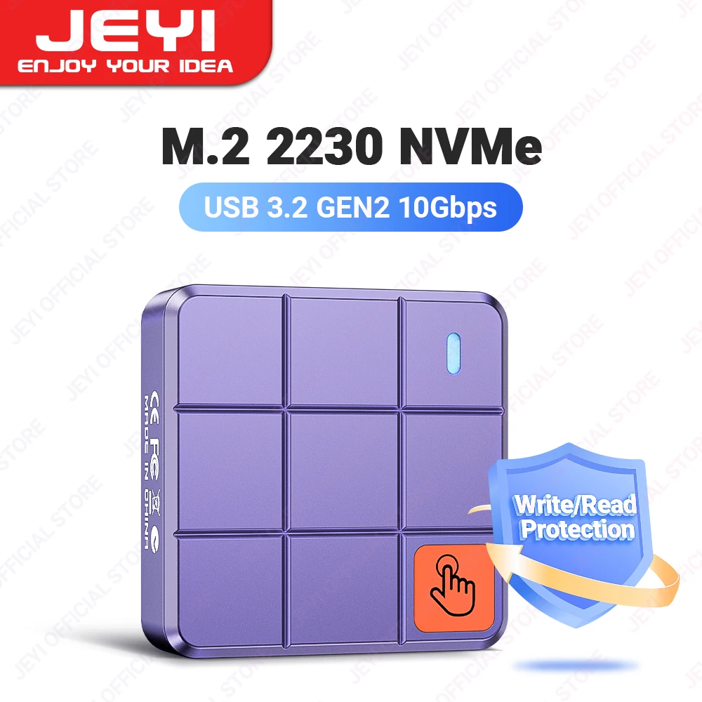 JEYI 2230 NVMe M.2 USB 3.2 Gen2 SSD Externo con UASP TRIM
