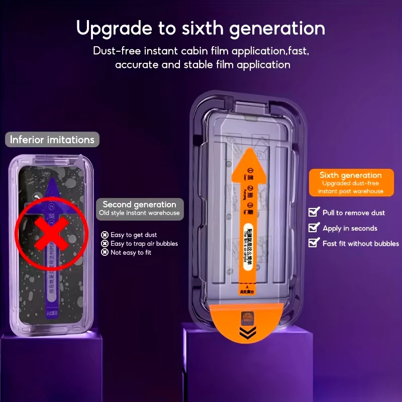 Protector de pantalla de privacidad para Samsung A55 A56 A36 A26 A54 A53 A33 A35 A15 S25 Ultra S24 S23 Plus S22, 1-2 uds. - imagen 5