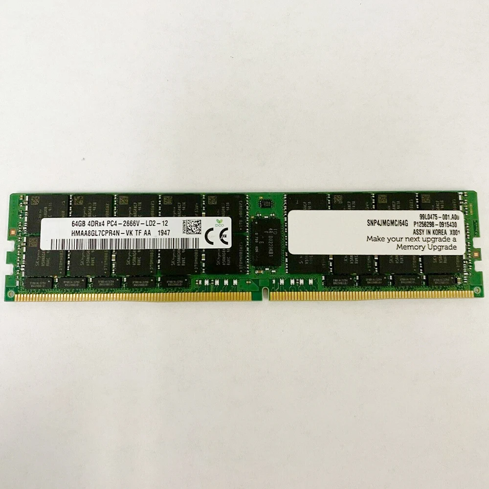 1 Uds RAM 64G 64GB DDR4 2666 4DRX4 PC4-2666V EC LR memoria HMAA8GL7CPR4N-VK - imagen 2