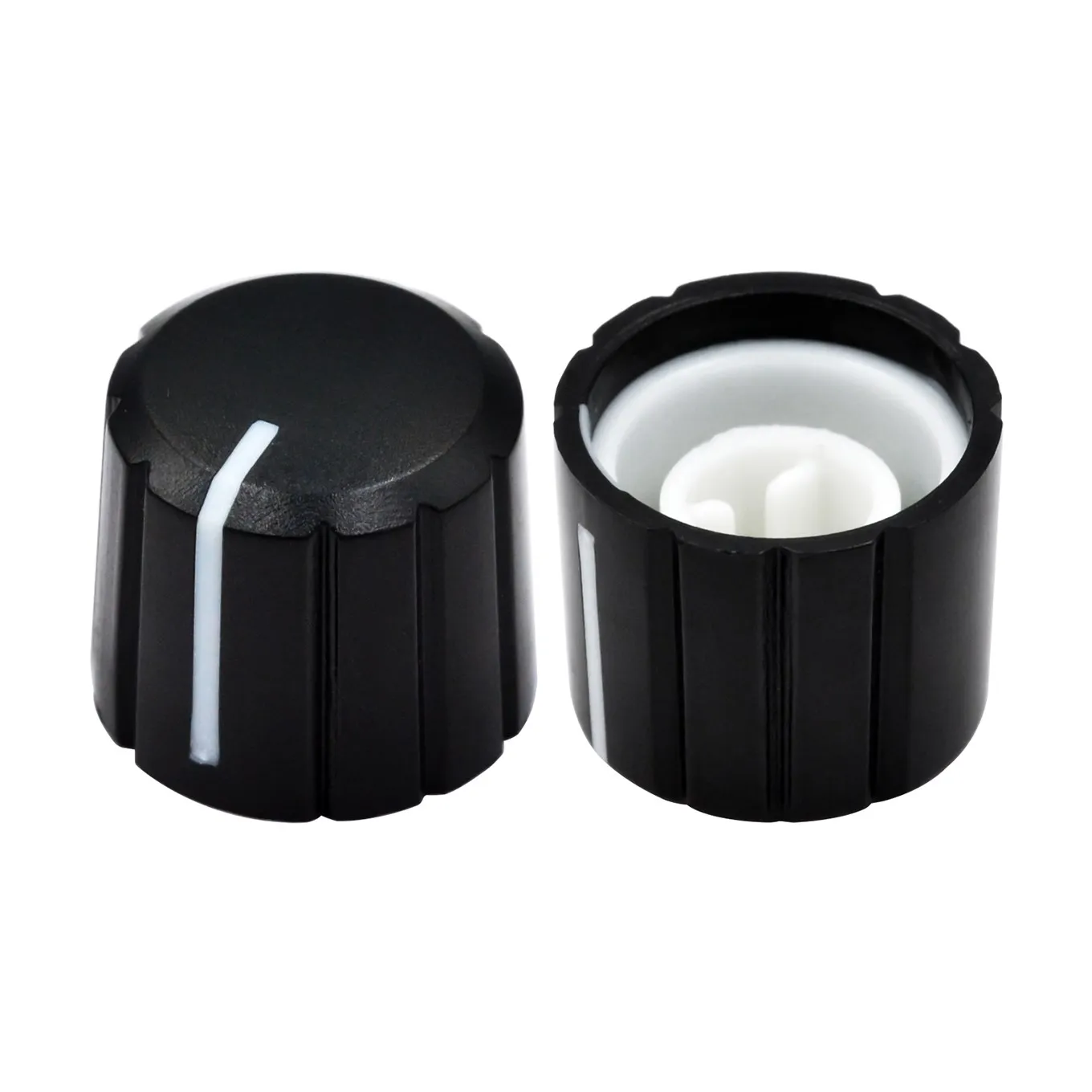 10 Uds perilla de plástico 15*13,5 MM tapa del potenciómetro botón de interruptor tapa codificadora agujero de medio eje