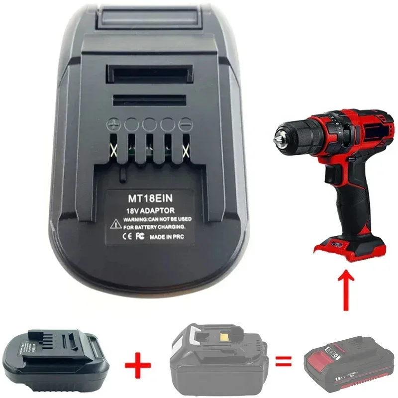 Adaptador para batería Makita de 18V a batería de iones de litio Ein de 18V, convertidor adaptador MT18EIN para uso de herramientas eléctricas inalámbricas Ein - imagen 3