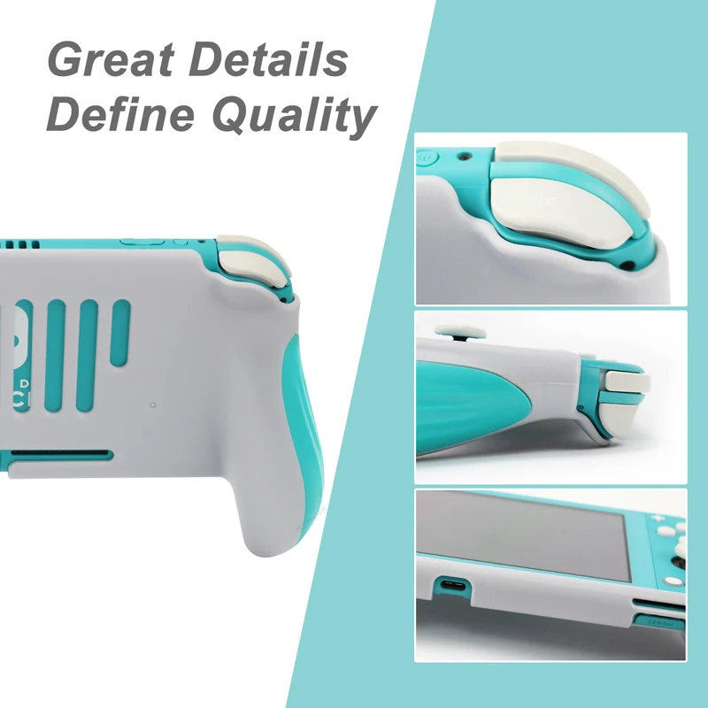 Funda de agarre con mango para consola de juegos Nintendo Switch Lite, soporte de cubierta con mango, soporte a prueba de golpes para accesorios Switch Lite - imagen 5