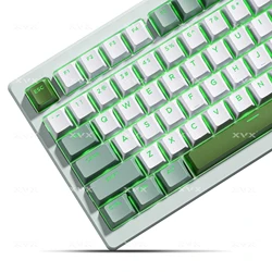 XVX Juego de Teclas PBT Doble Disparo Perfil Cherry Retroiluminadas