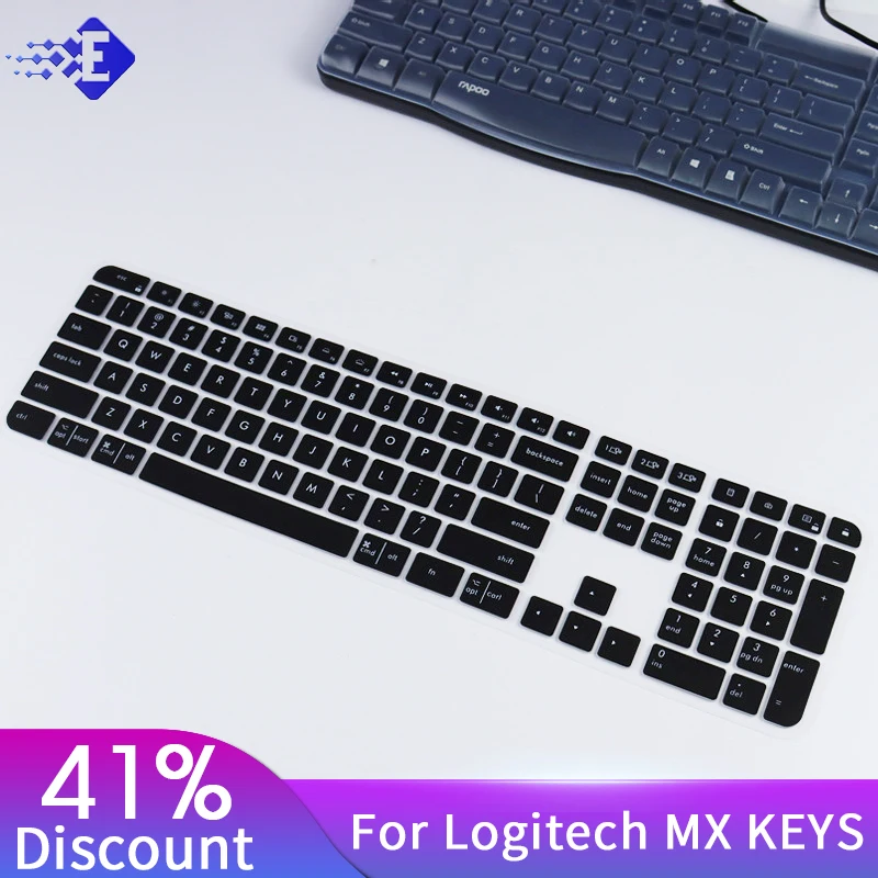 Funda de teclado para llaves MX para Mac, Logitech, Logi, Protector inalámbrico, funda de silicona transparente, accesorios