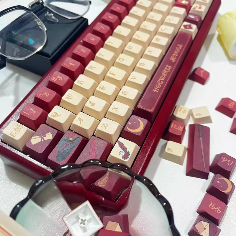 Gryffindor mágico, juego de teclas PBT, sublimación, perfil de cereza, accesorios de teclado mecánico, tapas de teclado personalizadas - imagen 5