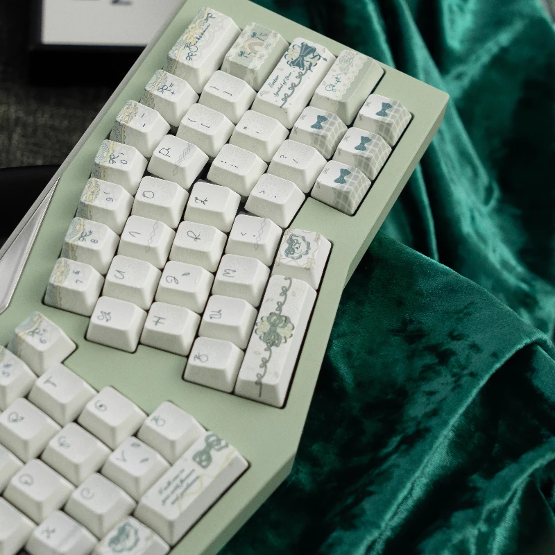 Juego de teclas con tema Scarlett, perfil PBT FC, 142 teclas, teclas originales personalizadas hechas a mano para accesorios de teclado mecánico, regalo DIY - imagen 5