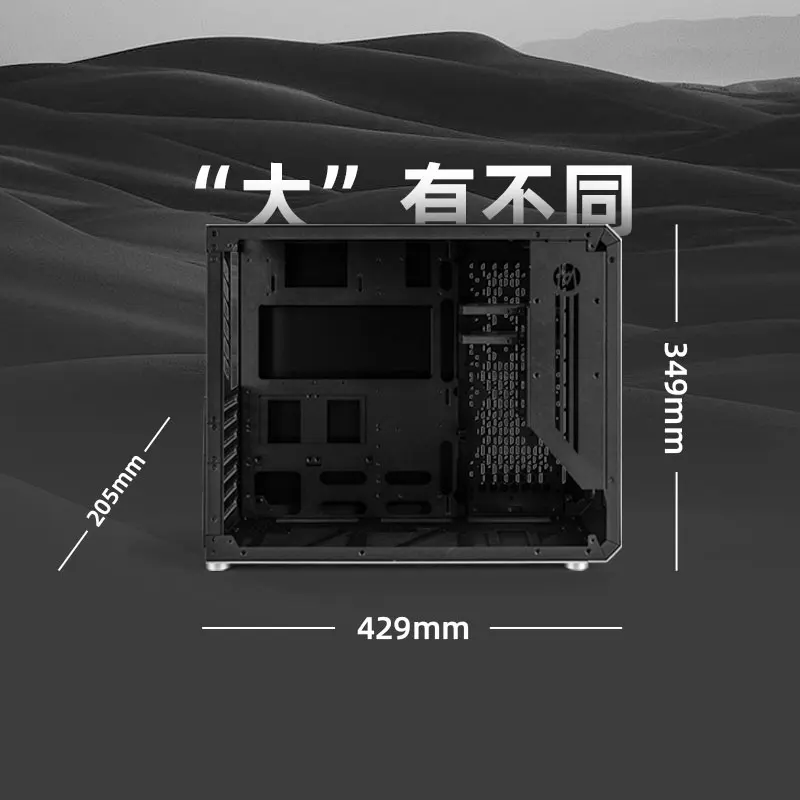 Mechanic Master C34 Pro ATX/EATX/MATX funda de ordenador de aleación de aluminio, soporte de escritorio para PC, PSU 360/240/240, refrigeración por agua - imagen 3