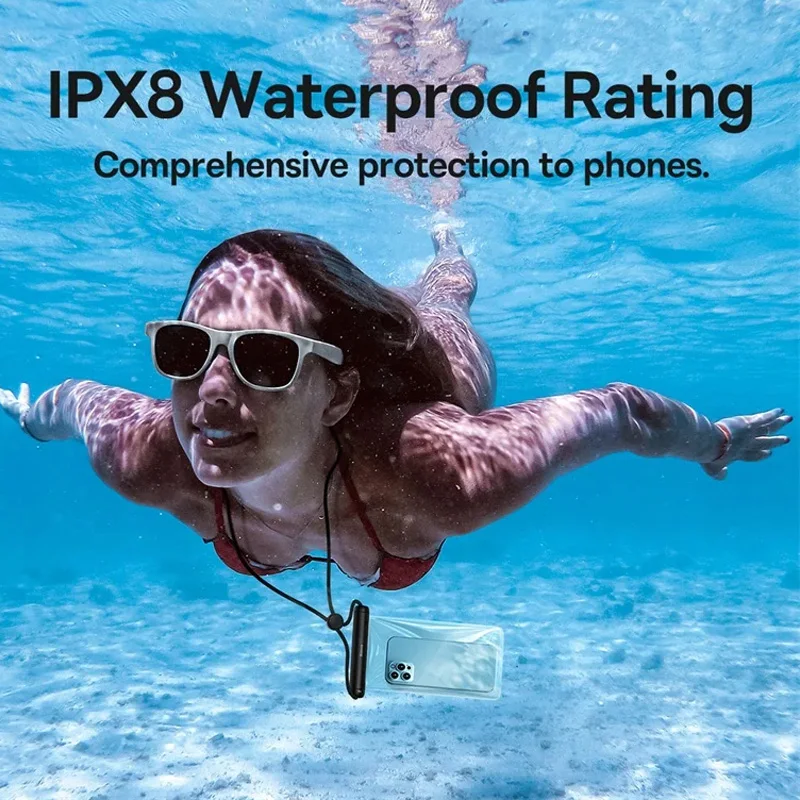 Baseus IPX8 funda impermeable para teléfono para IPhone 13 12 Samsung Xiaomi Universal natación submarinismo bolsa para teléfono funda - imagen 4