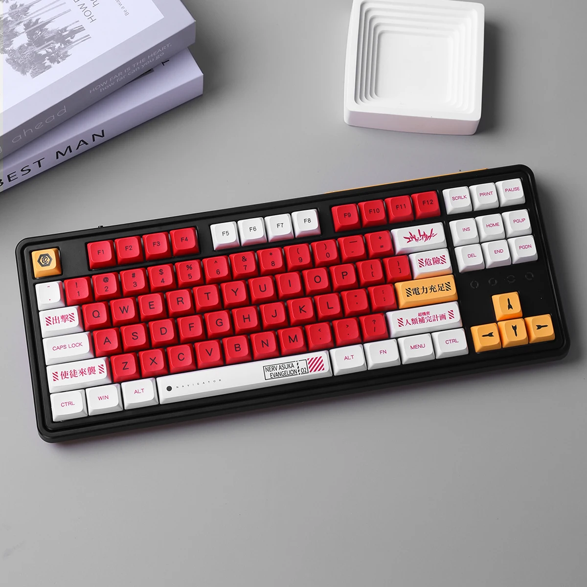 EVA 00 01 02 08 teclas XDA PBT 134 juego grande tapas de teclas con diseño ISO proceso Dye-Sub para teclado mecánico Hi75 Wooting A75 Switch - imagen 4