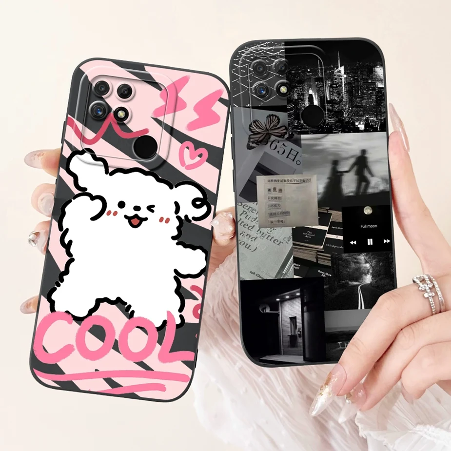 Funda de teléfono a prueba de golpes para Realme, carcasa con dibujos animados de animales, para Realme, Narzo 50A, RMX3430 - imagen 3