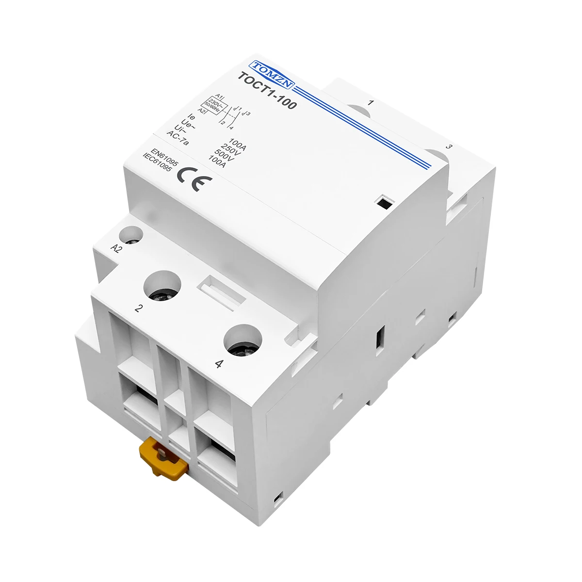 TOCT1 2P 100A 2NO/1NC1NO/2NC 230V 50/60Hz Contactor Modular de CA para el hogar con carril Din - imagen 3