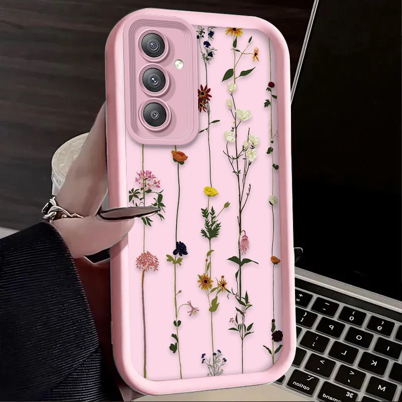 Funda de hierba de flores coloridas para Samsung Galaxy A54 A05S A05 A34 A24 A14 A53 A33 A23 A13 A52 A52S A32 A22 A12 A71 A51 A31 - imagen 3