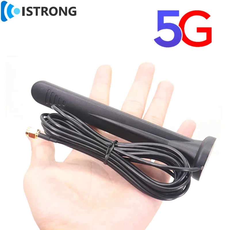 Antena de alta ganancia 5G 4G 3G GSM 600-6000MH 15dbi antena de banda completa para exteriores amplificador de señal SMA TS9 para módem enrutador Wifi - imagen 3