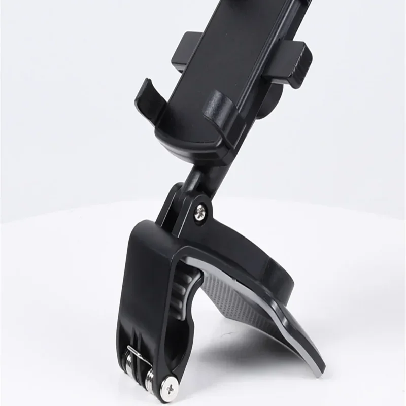 Soporte Universal para teléfono de coche, ángulo ajustable, giratorio, seguro, Clip para teléfono, fácil acceso, para iPhone, Samsung, Xiaomi - imagen 4