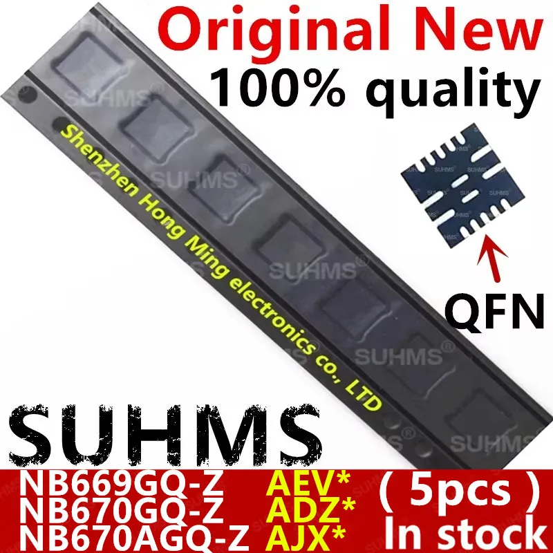 (5 piezas) 100% nuevo NB669GQ-Z NB669GQ NB669 AEVD AEV * NB670GQ-Z NB670GQ NB670 ADZD ADZ * NB670AGQ-Z NB670AGQ NB670A AJXD AJX * QFN-16