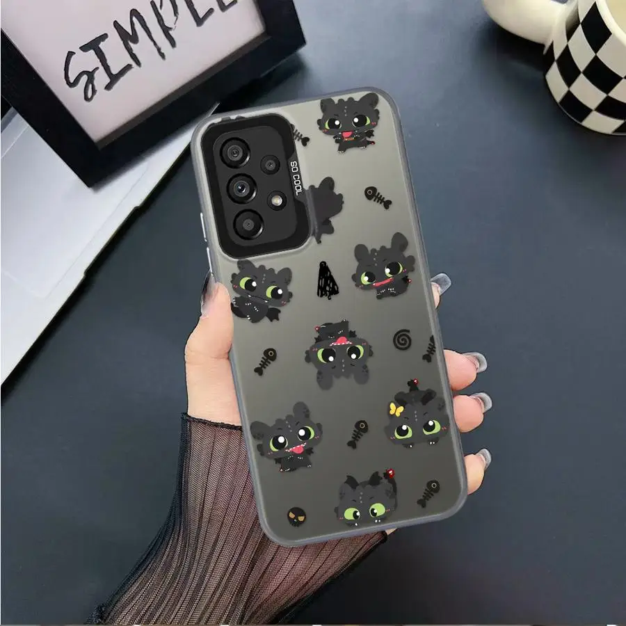 Funda de teléfono con bonito dragón de dibujos animados para Samsung, funda suave para Galaxy A14 A12 A32 A13 A16 A34 A15 A25 A22 A24 A23 - imagen 3