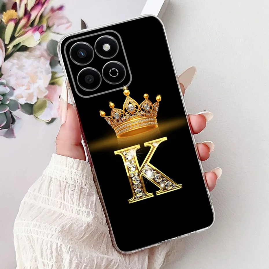 Funda de teléfono con letras a la moda para Honor X7c / Honor 200 Smart / Play 60 Plus, fundas de silicona suaves y delgadas de TPU transparente, parachoques - imagen 5