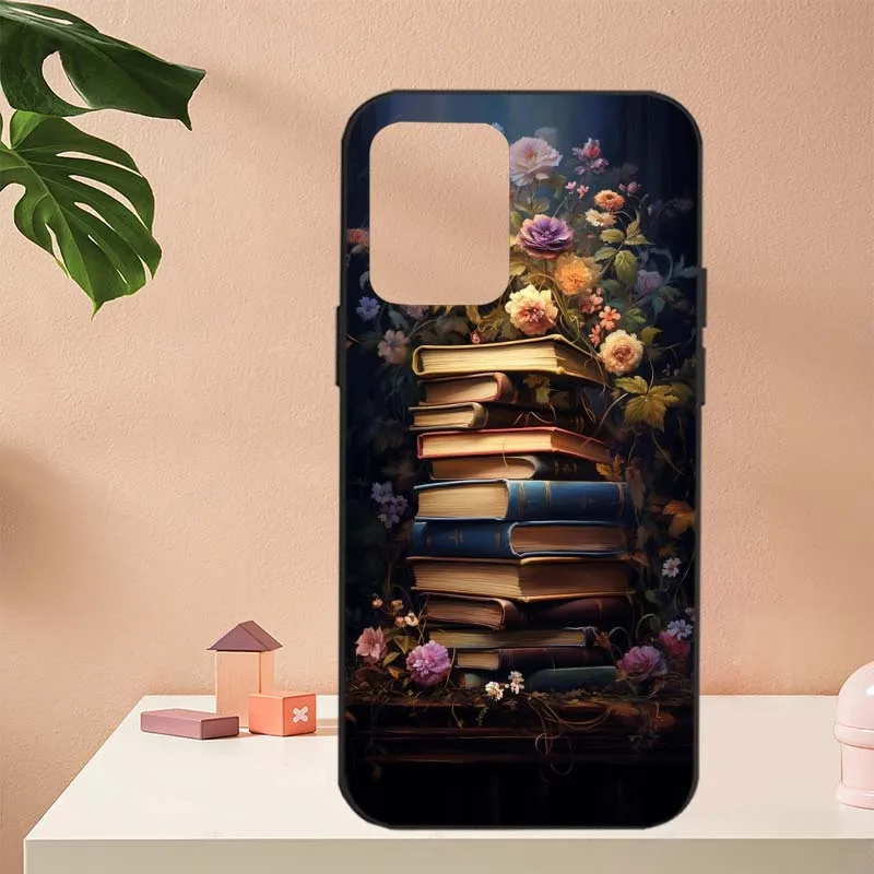 Funda de diseño artístico de estantería para Motorola Edge S30 30 G E20 E22s E30 E32 E40 Plus G Stylus Fusion Pro 5G funda de teléfono negra - imagen 3