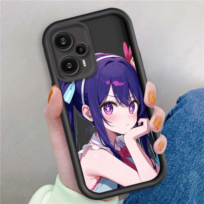Funda de Anime Girl Hoshino para Xiaomi Poco X3 X4 X5 X6 X7 C65 C75 M4 M5 M5S F6 F4 F5 Pro GT NFC caja de teléfono con escalera ocular - imagen 2