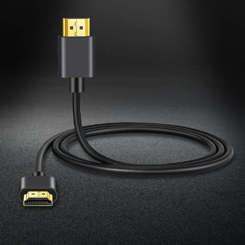 0,5 m/1m/1,5 m/2m de longitud 4K @ 60Hz compatible con HDMI 2,0 Cable fino Cable de conexión de alta velocidad Cable de Audio y vídeo para PS4 Xbox HDTV - imagen 5