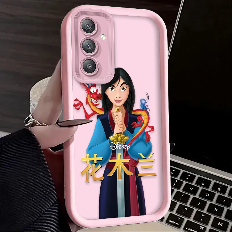 Funda blanda de dibujos animados de Disney Mulan para Samsung Galaxy A35 A55 A15 A25 A16 A06 A05S A24 A13 A23 A12 A22 A32 A52 A71 A51 4G - imagen 5