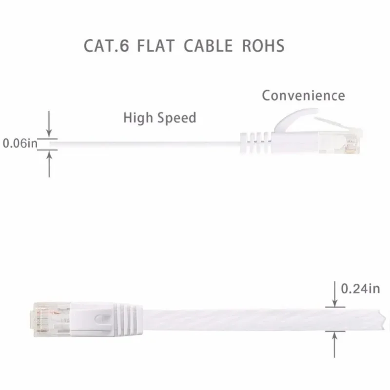Cable Ethernet LAN de red Cat6 CAT7 RJ45, Cable de conexión UTP para ordenador para enrutador, 0,5 m, 1m, 1,5m, 2m, 3m, 5m, 10m, 15m, 20m, 25m, 30m - imagen 3