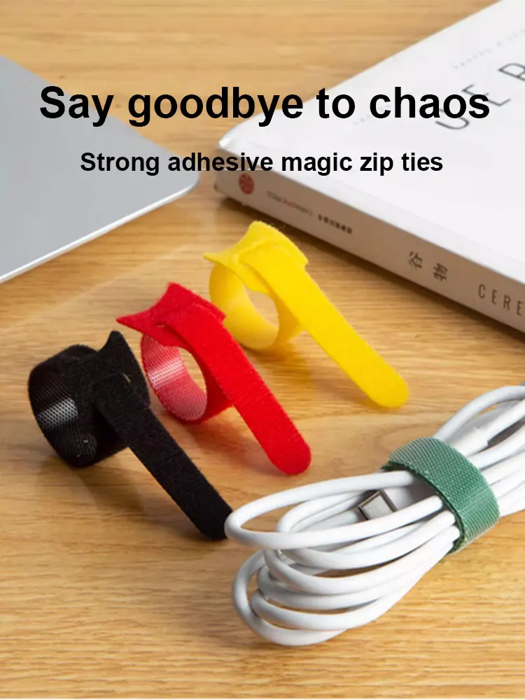 50 unids/lote bridas para cables desmontables plásticos de colores bridas para cables reutilizables envoltura de bucle de nailon cremallera tipo T brida para cables vendaje de alambre - imagen 3