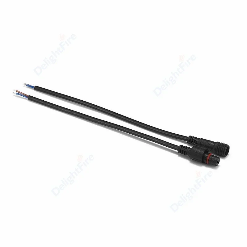 Cable de alimentación Pigtail impermeable macho hembra 20cm 22/20AWG cables de extensión IP67 Cable conector para altavoz Led Par luz mano - imagen 2