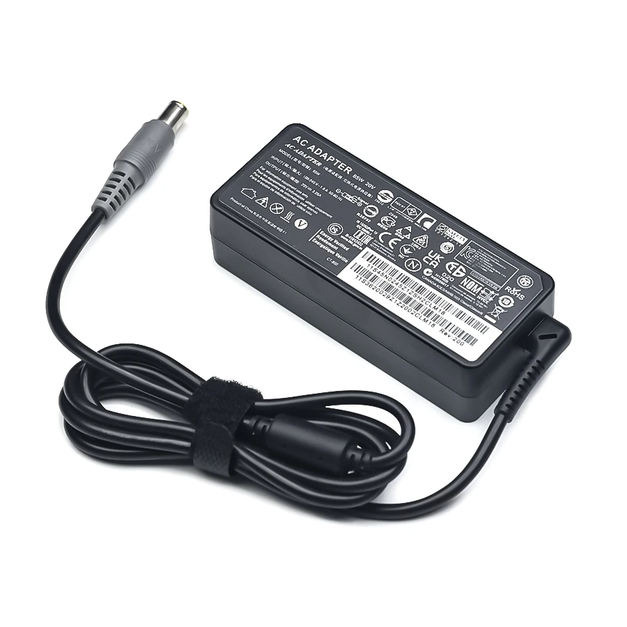 Cargador de 20V 3.25A 65W para Lenovo Thinkpad Edge E130 E335 E430 E435 E530 SL510 T520 X120 adaptador de CA para ordenador portátil cable de alimentación - imagen 2