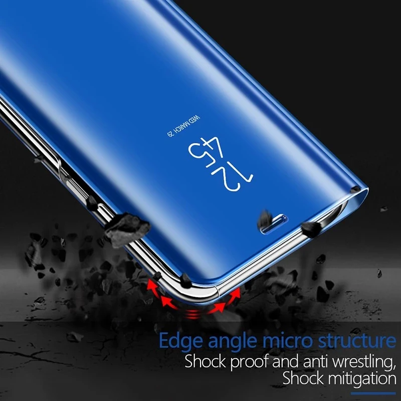 Funda de espejo inteligente de lujo para Huawei Honor Magic 6 5 Lite X9A X8B X7B Coque para Honor 70 50 20 10 funda de teléfono con tapa de cuero - imagen 2
