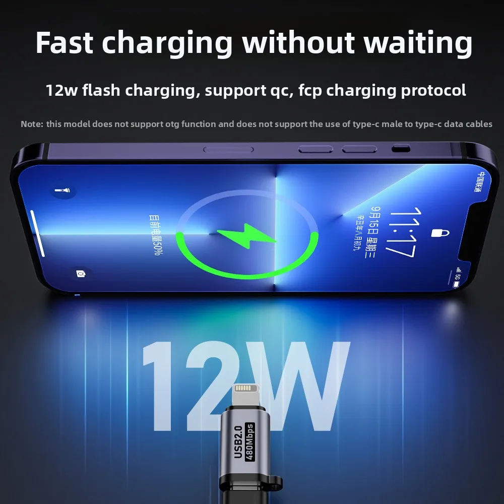 Adaptador tipo C USB C a Micro a Mini USB hembra, convertidores para adaptador de cargador Lightning macho - imagen 3