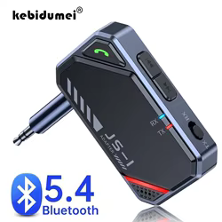 Bluetooth 5,4 2 en 1 transmisor receptor de Audio adaptador inalámbrico 3,5mm AUX para música de coche Audio Aux receptor de auriculares manos libres