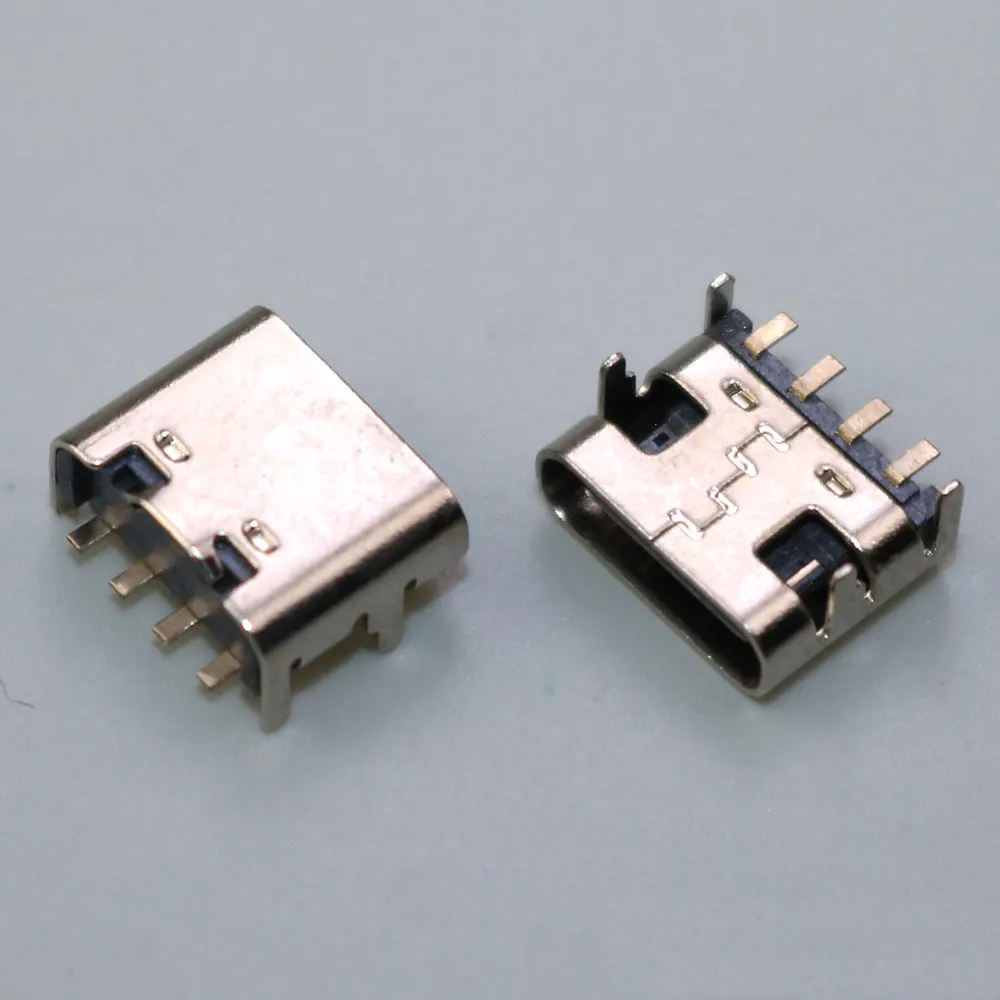 Conector USB tipo C SMT de 4 pines, conector USB 3,1 tipo C hembra SMD DIP para diseño de PCB, puerto de carga de alta corriente DIY, 10 ~ 50 piezas - imagen 2