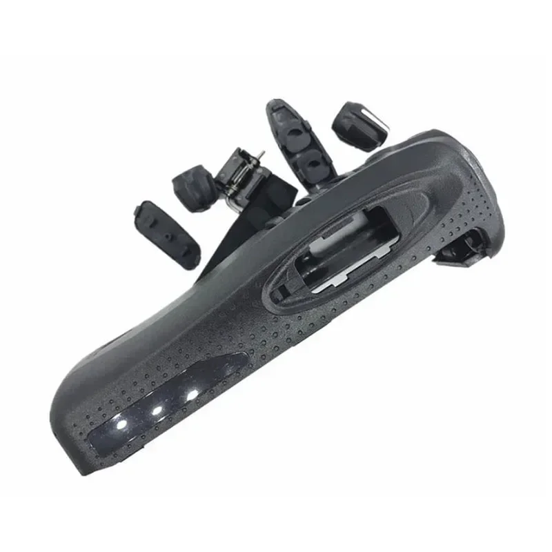 Juego de carcasa de cubierta frontal con perilla de canal de volumen y palos para Radio Kenwood Walkie-Talkie NX340 NX240