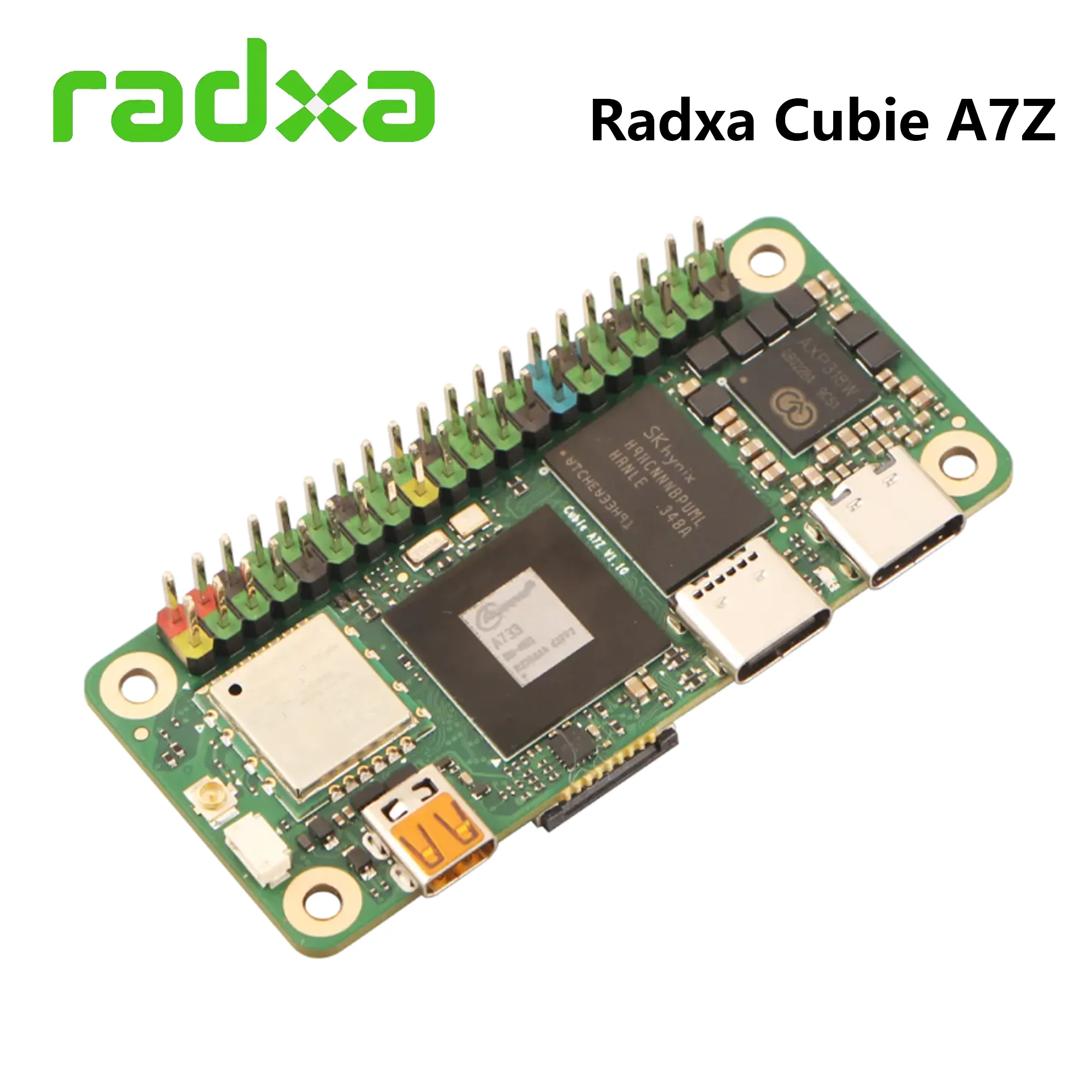 Placa de desarrollo Radxa Cubie A7Z, SoC Allwinner A733 con CPU octa-core 3TOPS NPU WiFi 6 / BT 5,4 RISC-V Coprocessor SBC - imagen 3