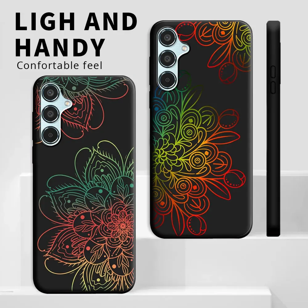 Funda de silicona suave para teléfono móvil Samsung, carcasa trasera de dibujos animados con flores a prueba de golpes, TPU, para Samsung Galaxy M 35, 5G, SM-M356B - imagen 5