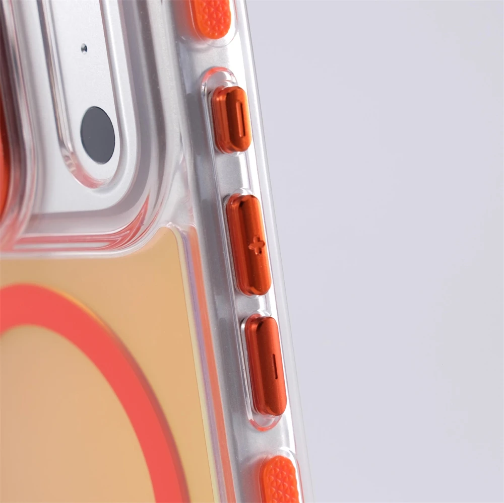 Funda magnética de lujo con gradiente láser mate a prueba de golpes para iPhone 17 Pro Max 16 15 14 Plus 13 12 para cubierta de carga inalámbrica Magsafe - imagen 3