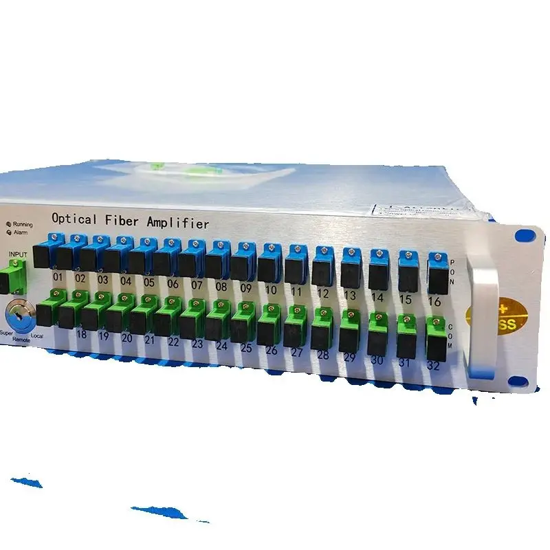 Amplificador óptico EDFA WDM de alta potencia, 1550nm, 16 puertos, 21 ~ 23 dBm, gestión Web de teclas de pantalla grande para venta al por mayor de fábrica - imagen 5