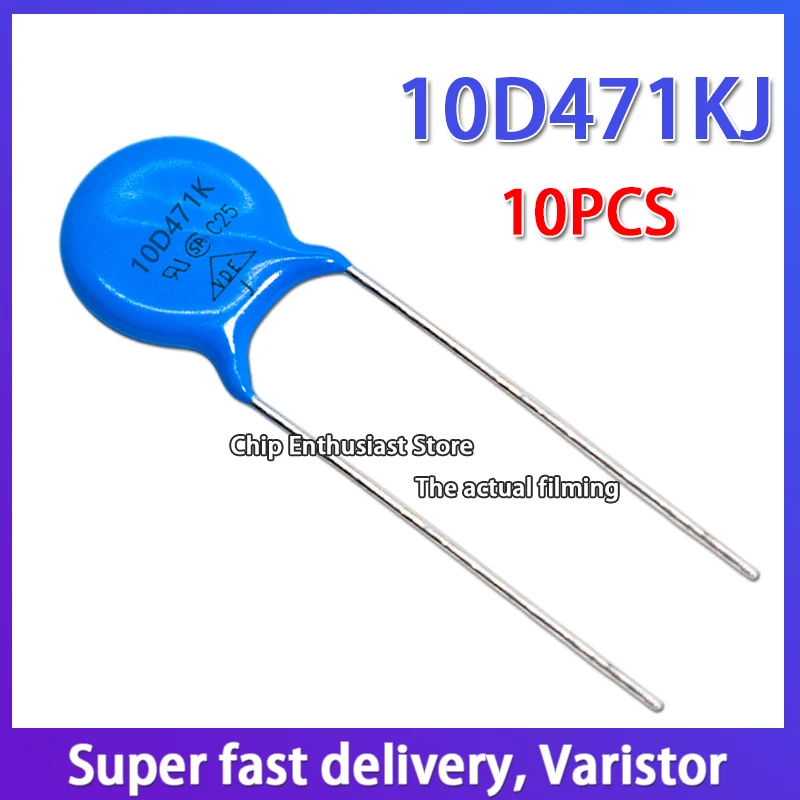10 Uds varistores KD10 10D270K 330K 820K 101K 121K 151K 221K 331K 361K 471K 471KJ 561K 681K 112K 180K 390K 241K 301K 431K 10MM - imagen 2
