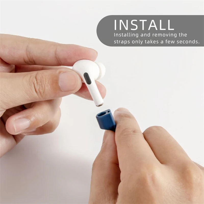 Fuerte correas magnéticas antipérdida para auriculares AirPods Pro 2, cuerda de silicona suave para el cuello, cordón deportivo, accesorios para pulsera - imagen 5